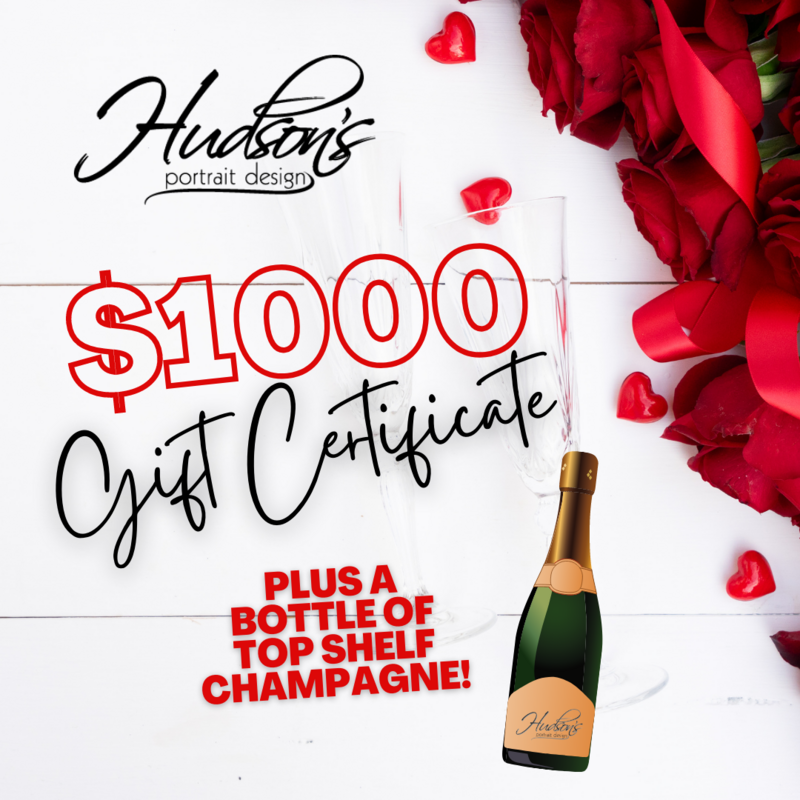 $1000 Gift Certificate + Champagne!