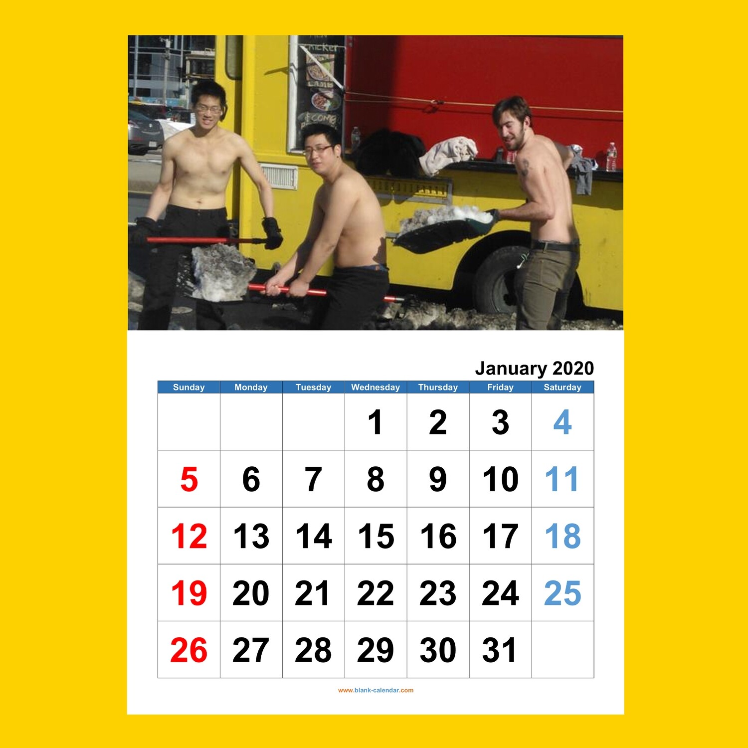 Guys of CNR Guys Calendar