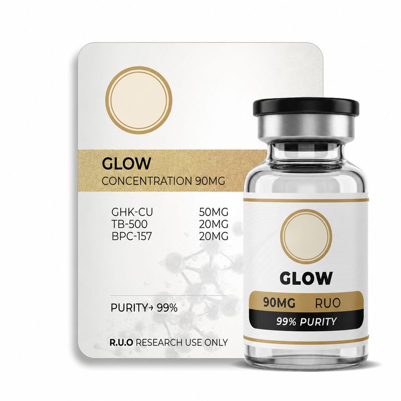 Glow Blend (GHK-Cu / BPC-157 / TB-500) – Research Use Only (RUO)