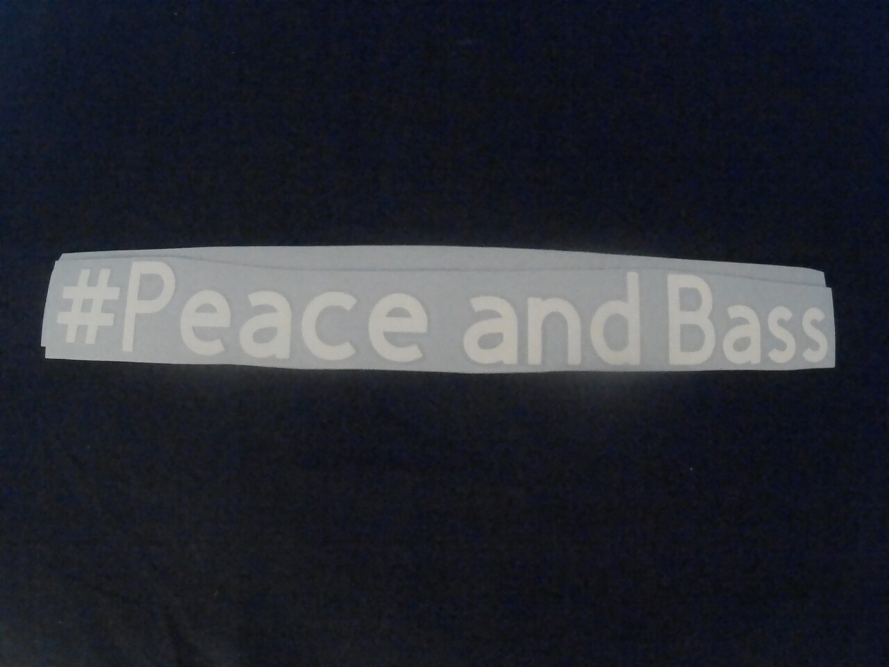 #Peace and Bass Decal (White) #Peace and Bass Decal (White)