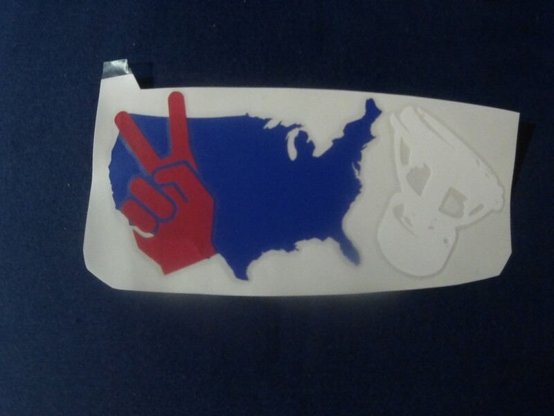 Peace and Bass Vinyl Decal (The FlagShip)