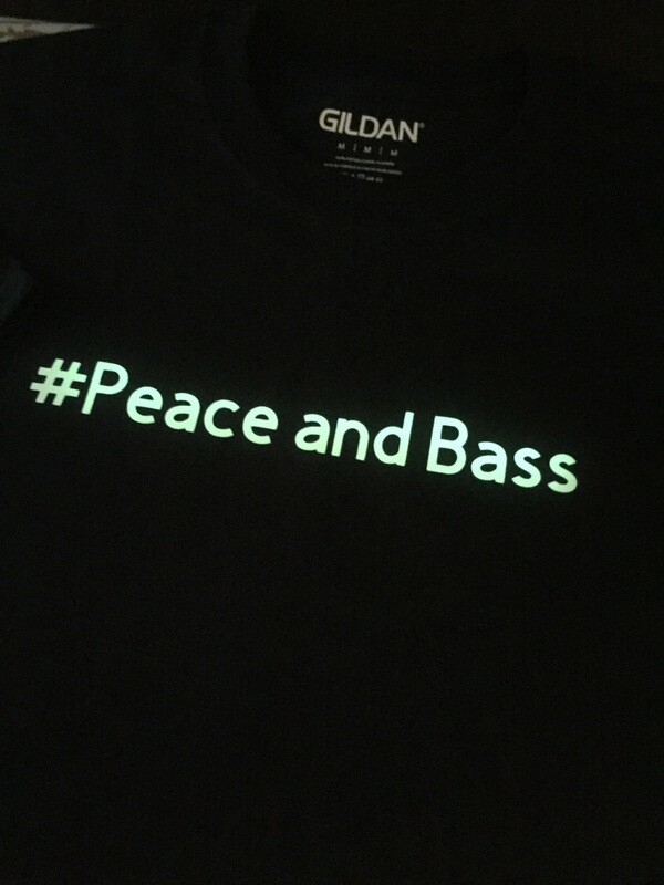 #Peace and Bass Glow (Black) 