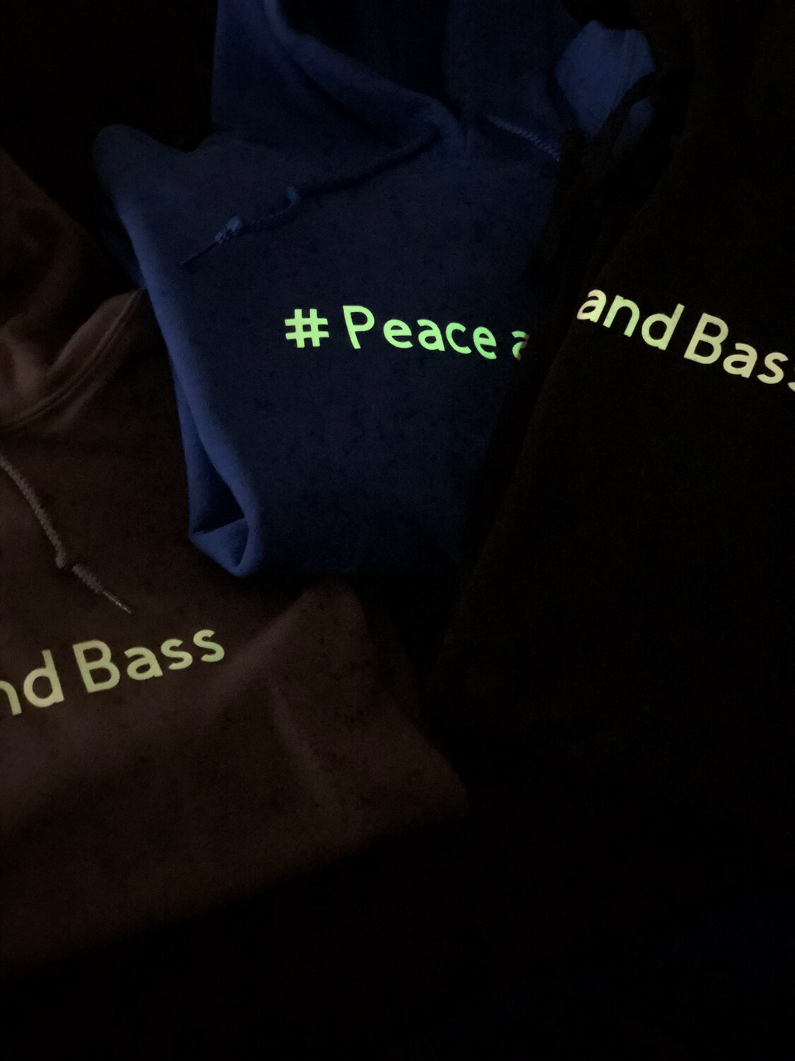 Peace and Bass Glow Hoodie
