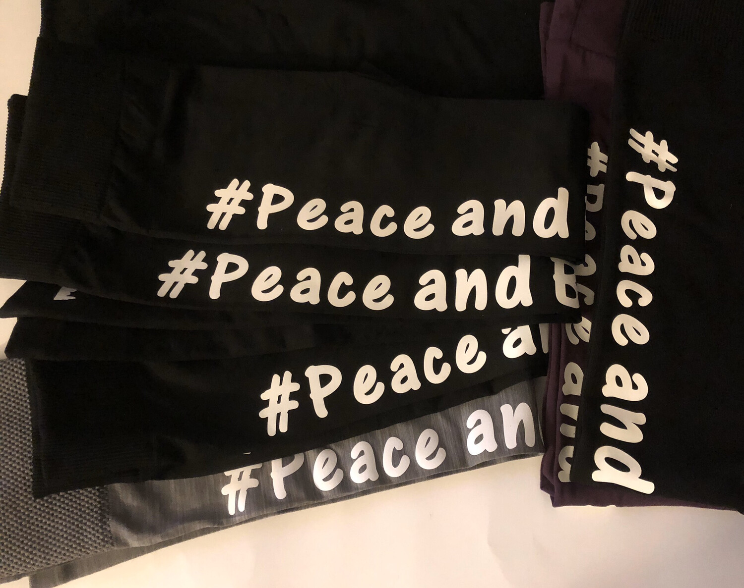 Peace And Bass Ladies Leggings Black