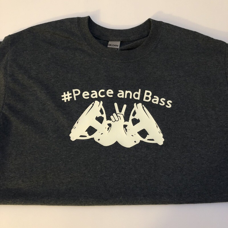 #Peace and Bass Logo Shirt Gray 