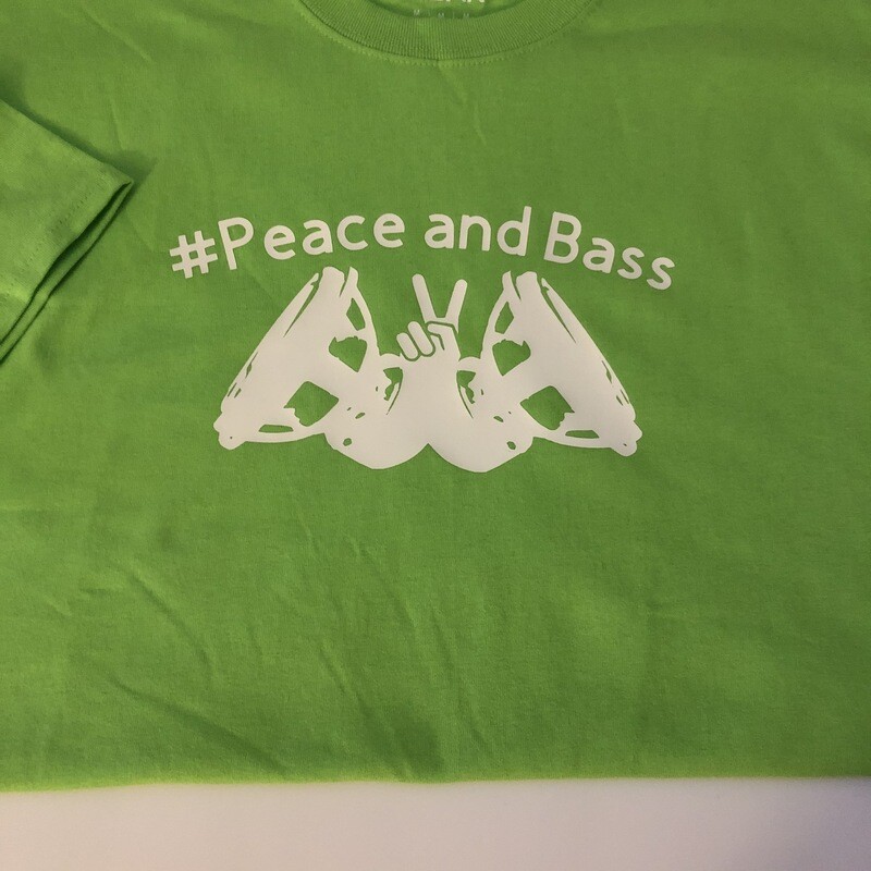 Peace and Bass Logo Shirt Green