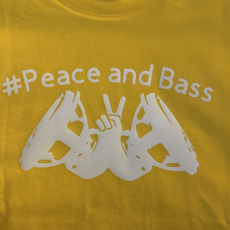 Peace and Bass Logo Shirt Yellow