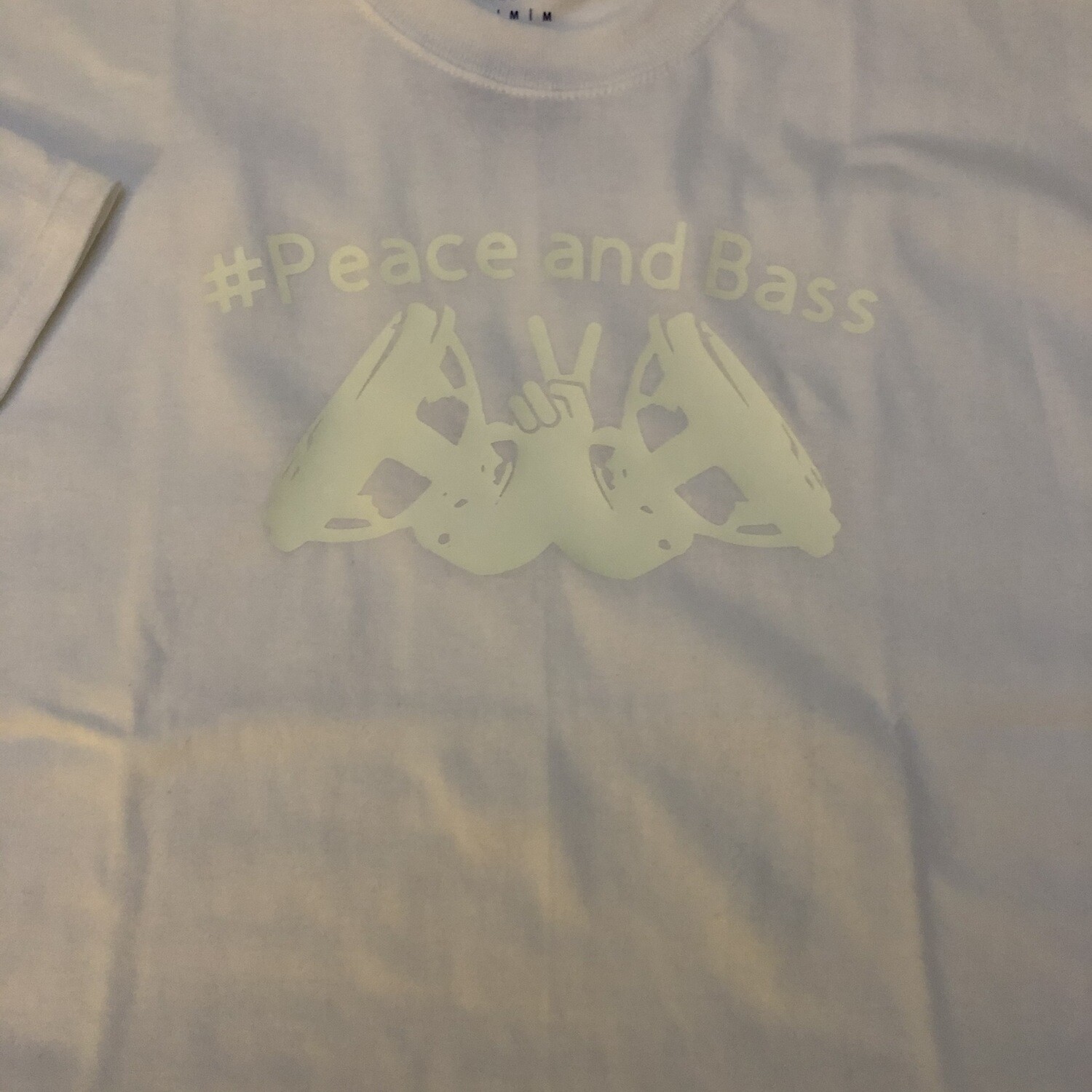 Peace and Bass Logo Shirt White