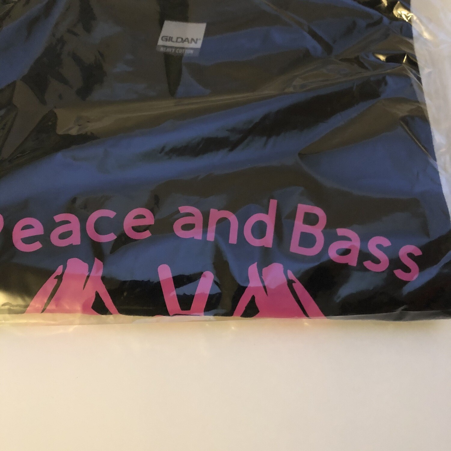 Peace and Bass Logo Pink No Glow