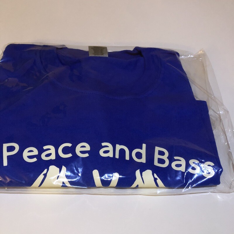 Peace and Bass Logo Shirt Royal Blue