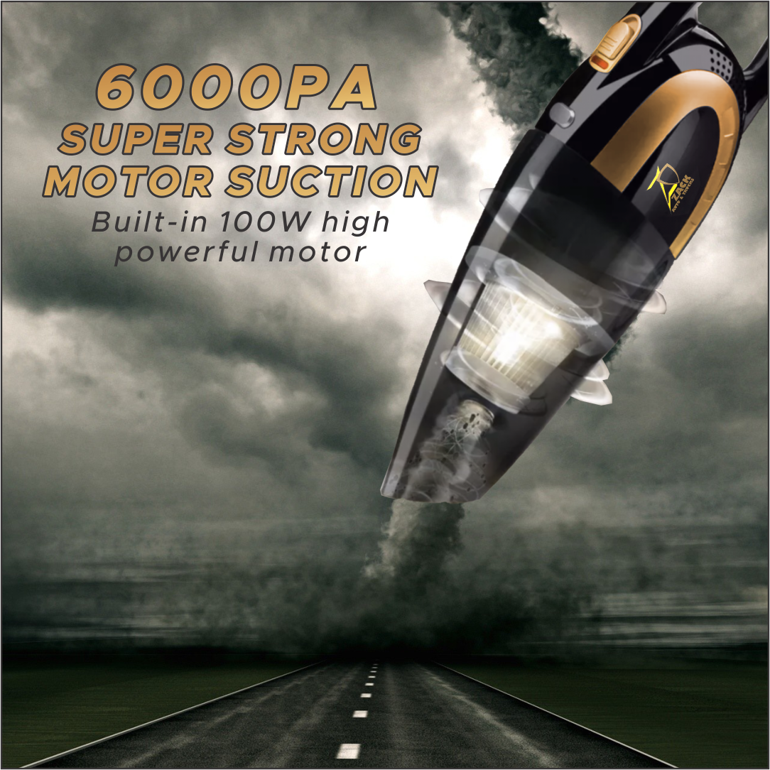 Handheld Vacuum Cleaner Cordless, 6000PA High Power for Wet/Dry Using