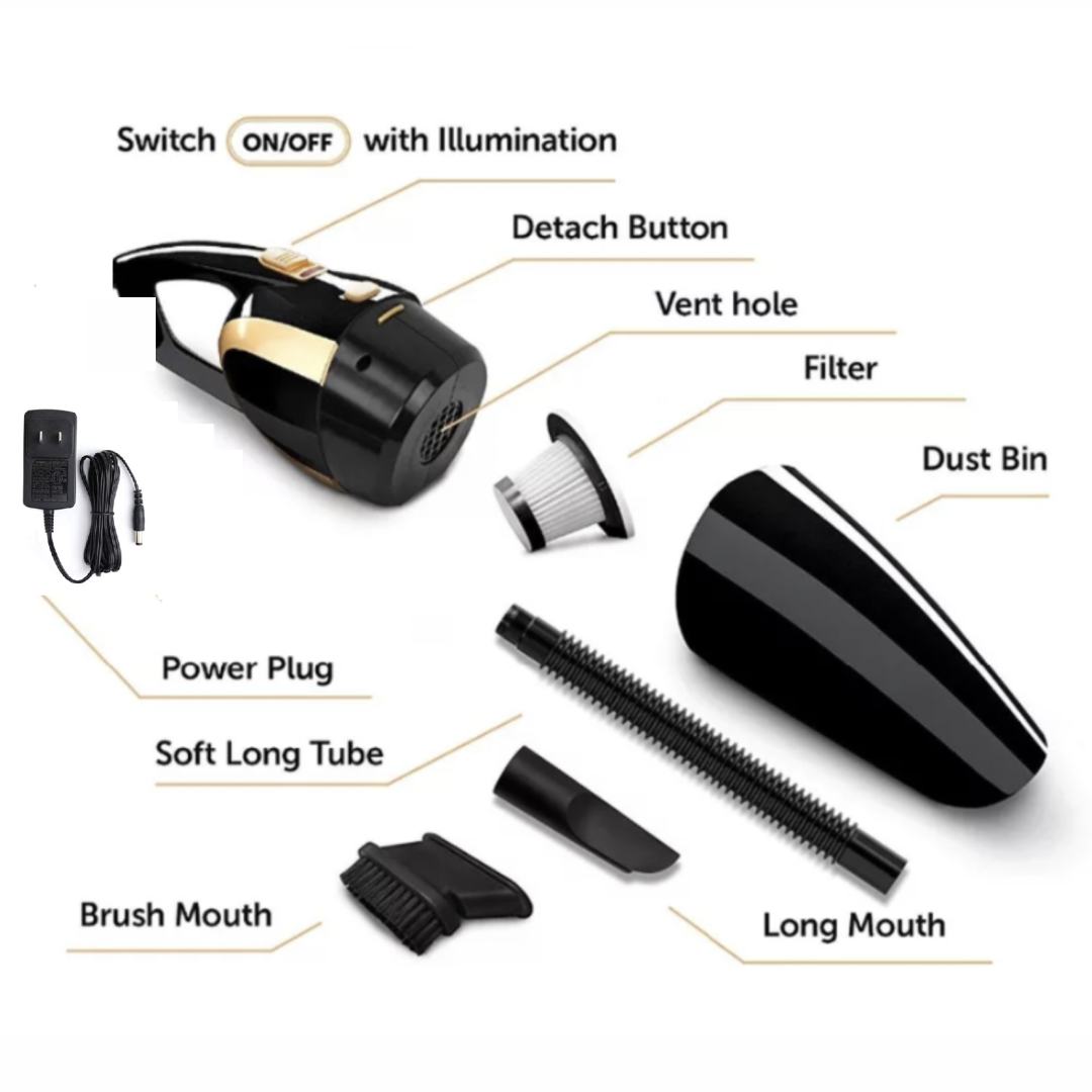 Handheld Vacuum Cleaner Cordless, 6000PA High Power for Wet/Dry Using