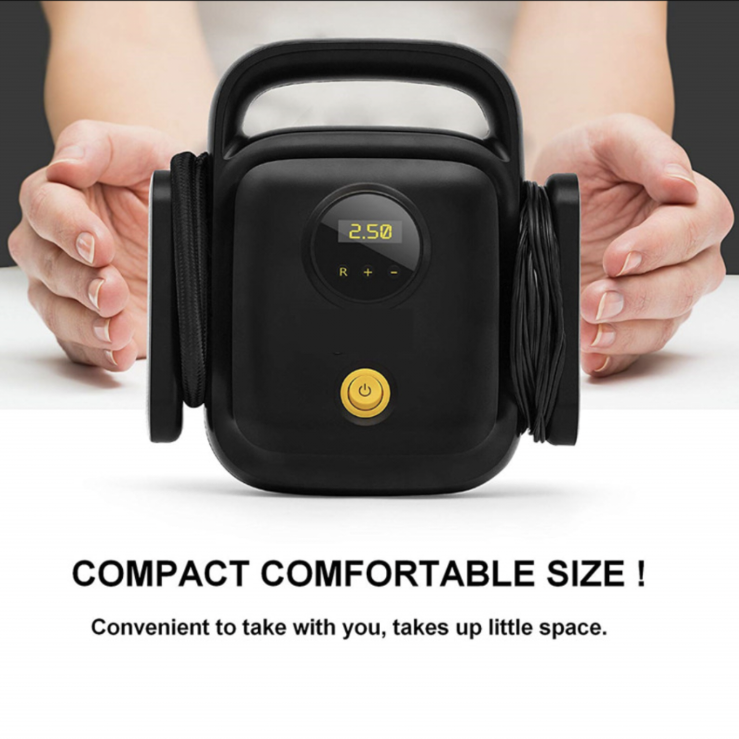 Air Compressor Car Air Pump 150PSI 12V Tire Inflator with Led Light and LCD Screen