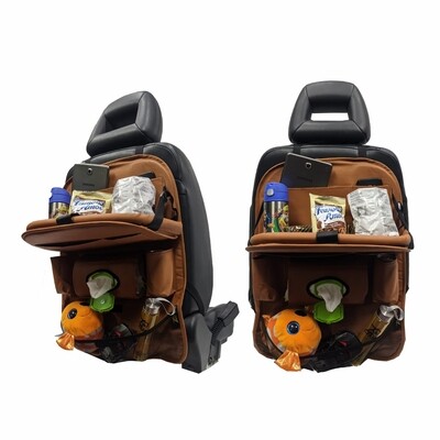 Car Backseat Organizer with Table Tray - Brown - 1 PACK Car Backseat Organizer with Table Tray - Brown - 1 PACK