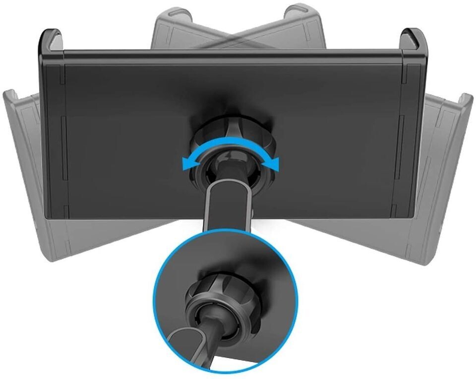 Car Headrest Tablet Mount Holder - Stretchable Backseat Tablets Stand for Kids Compatible with iPad Air Mini/ Cell Phone