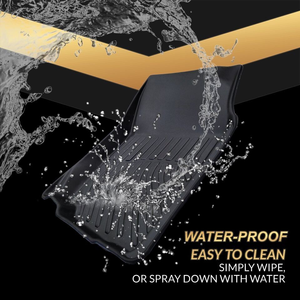 Complete set Custom Fit All-Weather Floor Mat 2011-2019 Dodge  Caravan  - Black