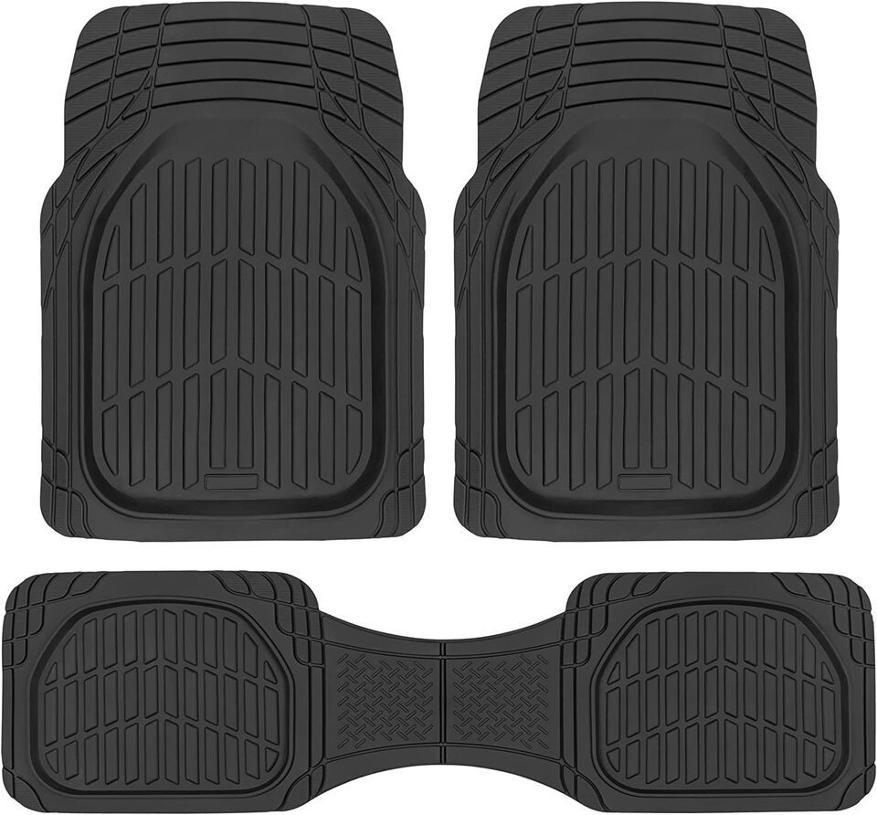 Liners-Deep Dish Heavy Duty Rubber Floor Mats for Car SUV Truck/Van