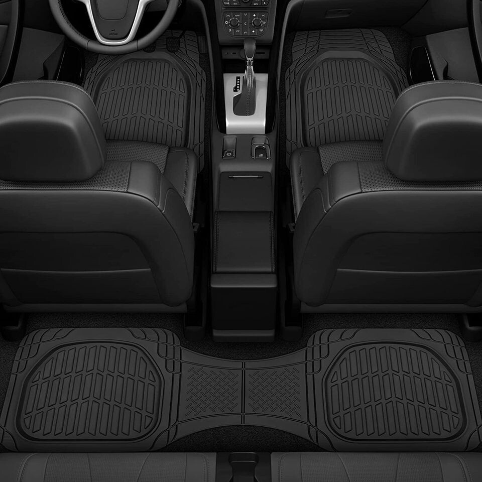 Liners-Deep Dish Heavy Duty Rubber Floor Mats for Car SUV Truck/Van
