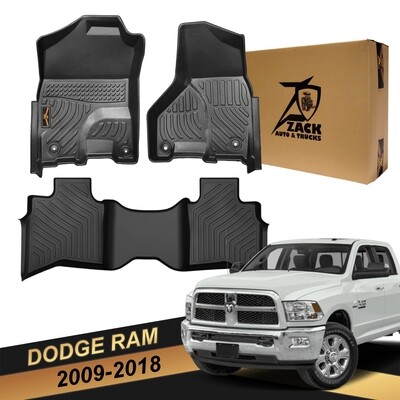 Floor Mats for 2013-2018 Dodge Ram 1500/2500/3500 Crew Cab, 2019-2022 Ram 1500 Classic Crew Cab All Weather Custom Fit Car Floor Liners 1st & 2nd Row Floor Mats for 2013-2018 Dodge Ram 1500/2500/3500 Crew Cab, 2019-2022 Ram 1500 Classic Crew Cab All Weather Custom Fit Car Floor Liners 1st & 2nd Row
