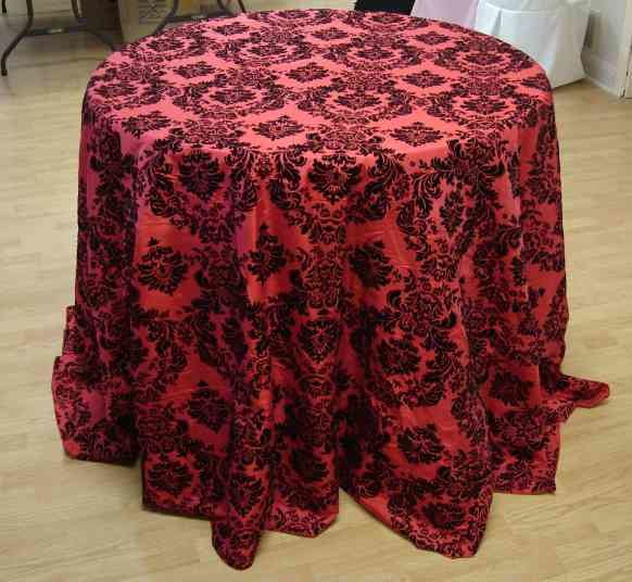 Taffeta Flocking Tablecloth (132