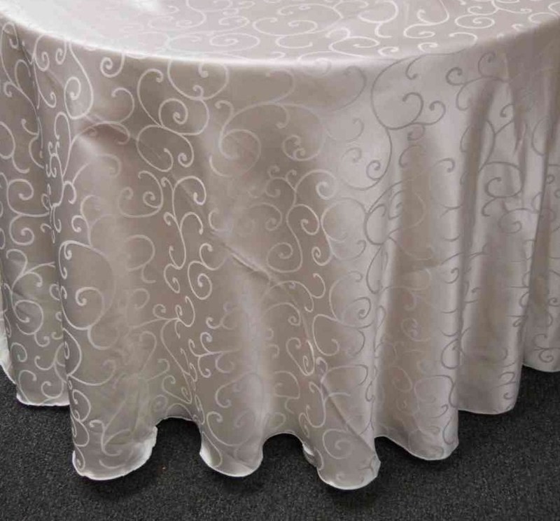 Swirl Damask Tablecloth (132 Swirl Damask Tablecloth (132