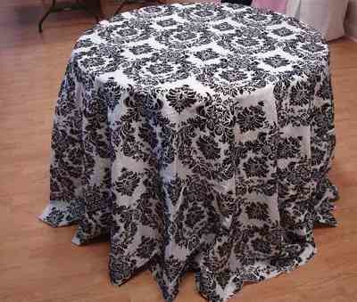 Taffeta Flocking Tablecloth (132 Taffeta Flocking Tablecloth (132