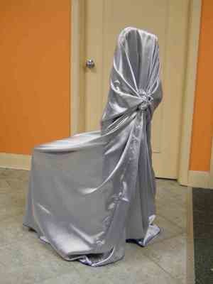 Satin Chair Wrap (Lavender/Silver) Satin Chair Wrap (Lavender/Silver)