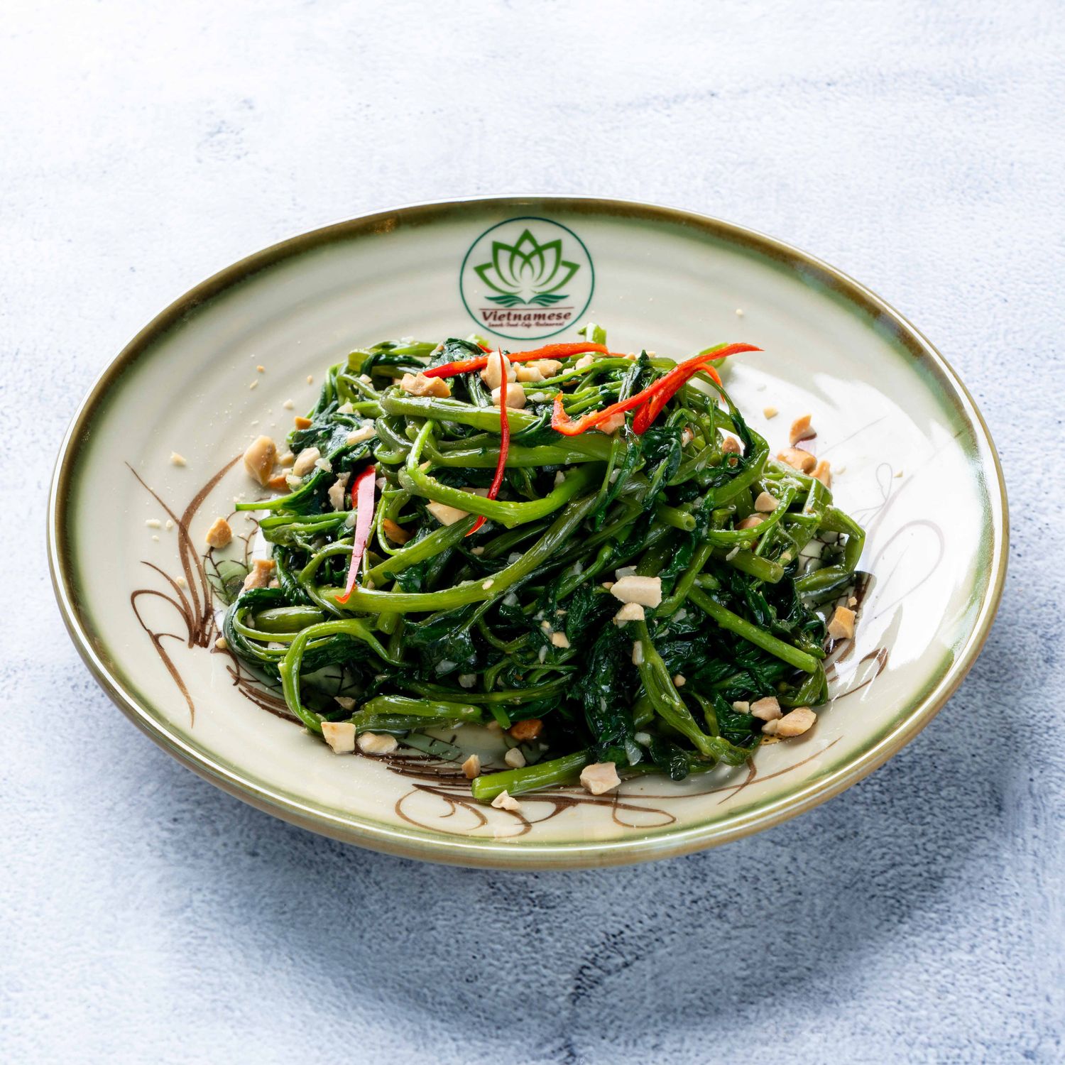 (Rau Muong Xao Toi) Water Spinach With Garlic