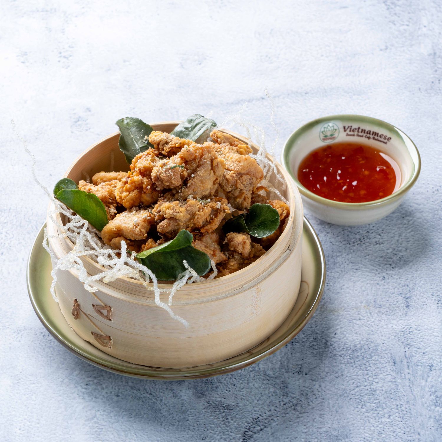 (GA RANG MUOI) Crispy Chicken With Lime Leaves &amp; Salt