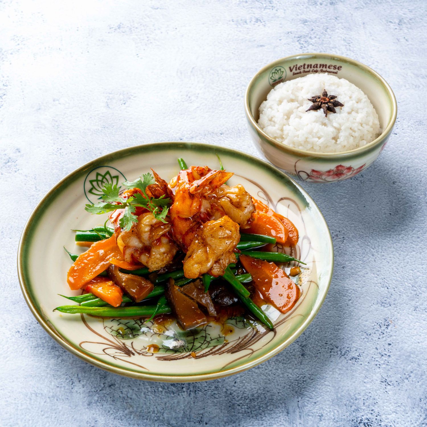 (TOM SOT ME) King Prawns With Sweet Sour Sauce