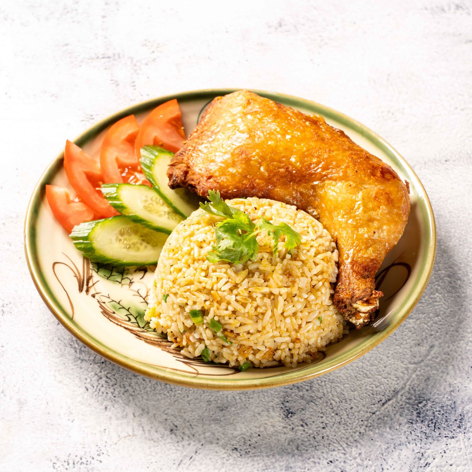(COM GA XOI MO)Vietnamese Fried Chicken Rice