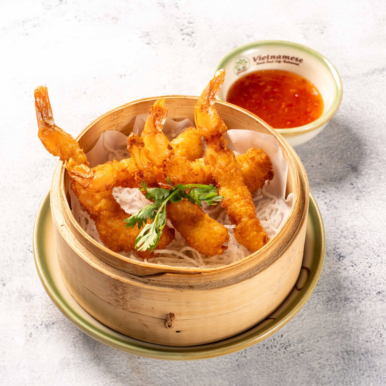 (TOM CHIEN DUA) Coconut Prawns With Sweet Chili Sauce
