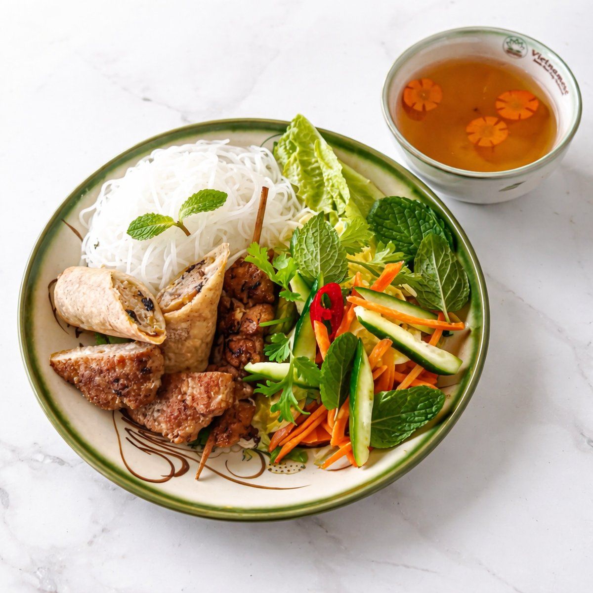 (BUN CHA) Signature Chicken "Bun" With Sauce