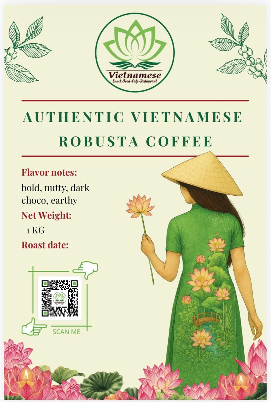 Authentic Vietnamese Robusta Coffee – 1kg