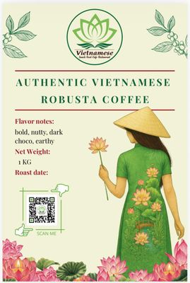Authentic Vietnamese Robusta Coffee – 1kg