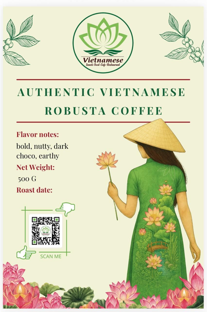 Authentic Vietnamese Robusta Coffee – 500g