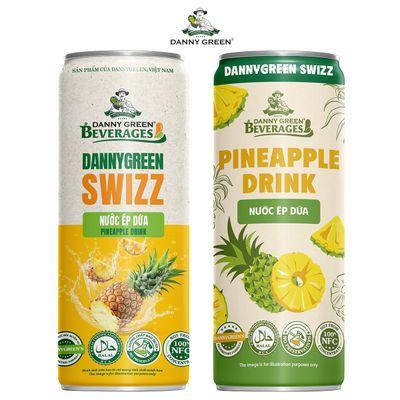 (Nước Ép Dứa) Swizz Pineapple Drink with Pulp