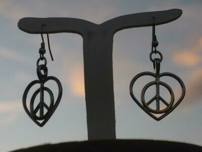 Peaceful Heart Earrings - Very Limited Stock