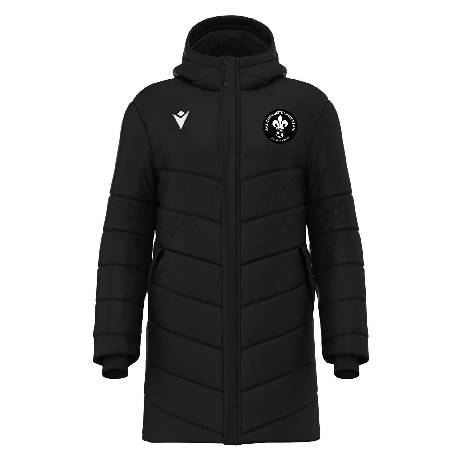 Subzero Long Bench Jacket Black JR Subzero Long Bench Jacket Black JR