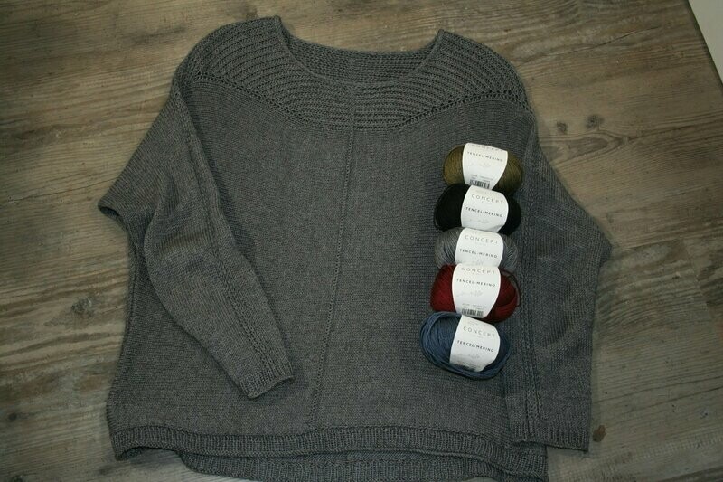 A10 Strickanleitung Quergestrickter Pulli A10 Strickanleitung Quergestrickter Pulli