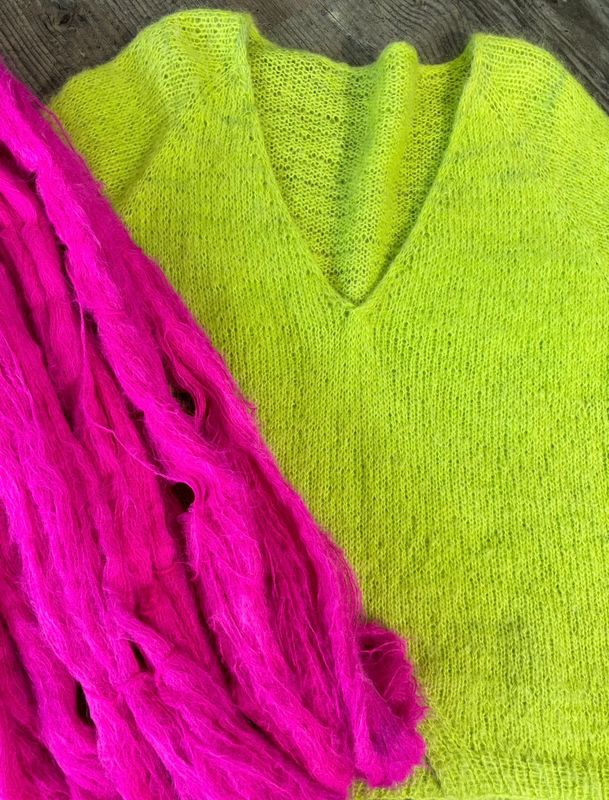 Garnpaket Garnpaket "Fluffy" in Fb. pink incl. Anleitung