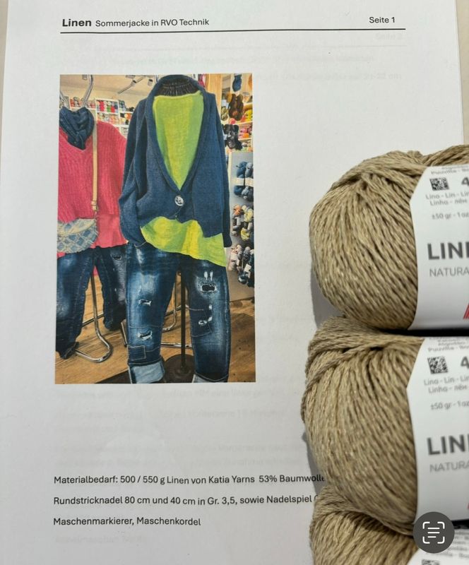 Garnset Garnset " Linen " incl. Anleitung Fb 8