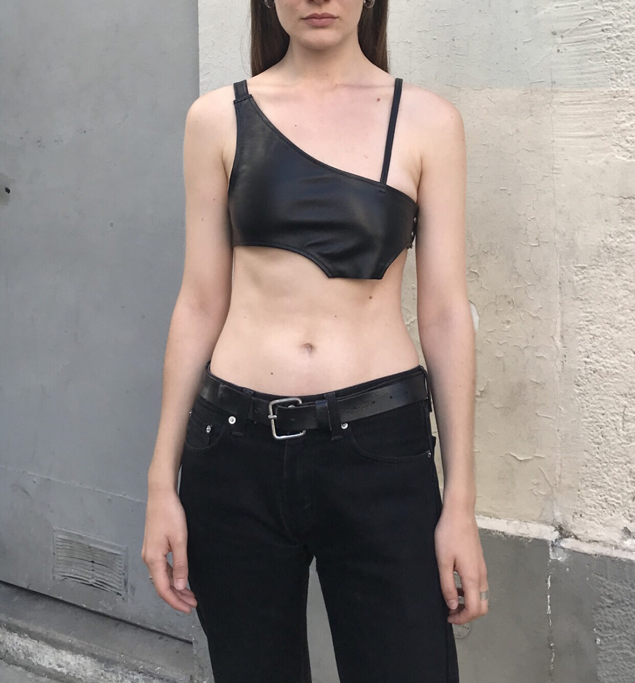 LEATHER BRALETTE