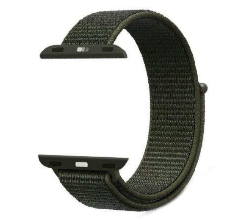 24-44mm  Nylon Sport Loop Strap Band for Y7 Watch - Black