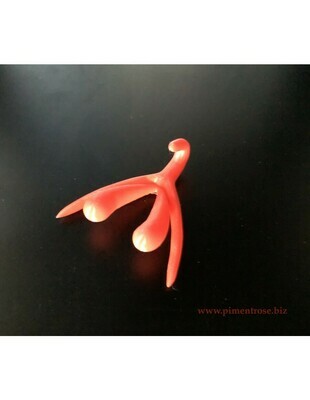 Clitoris Piment Rose en 3D taille réelle