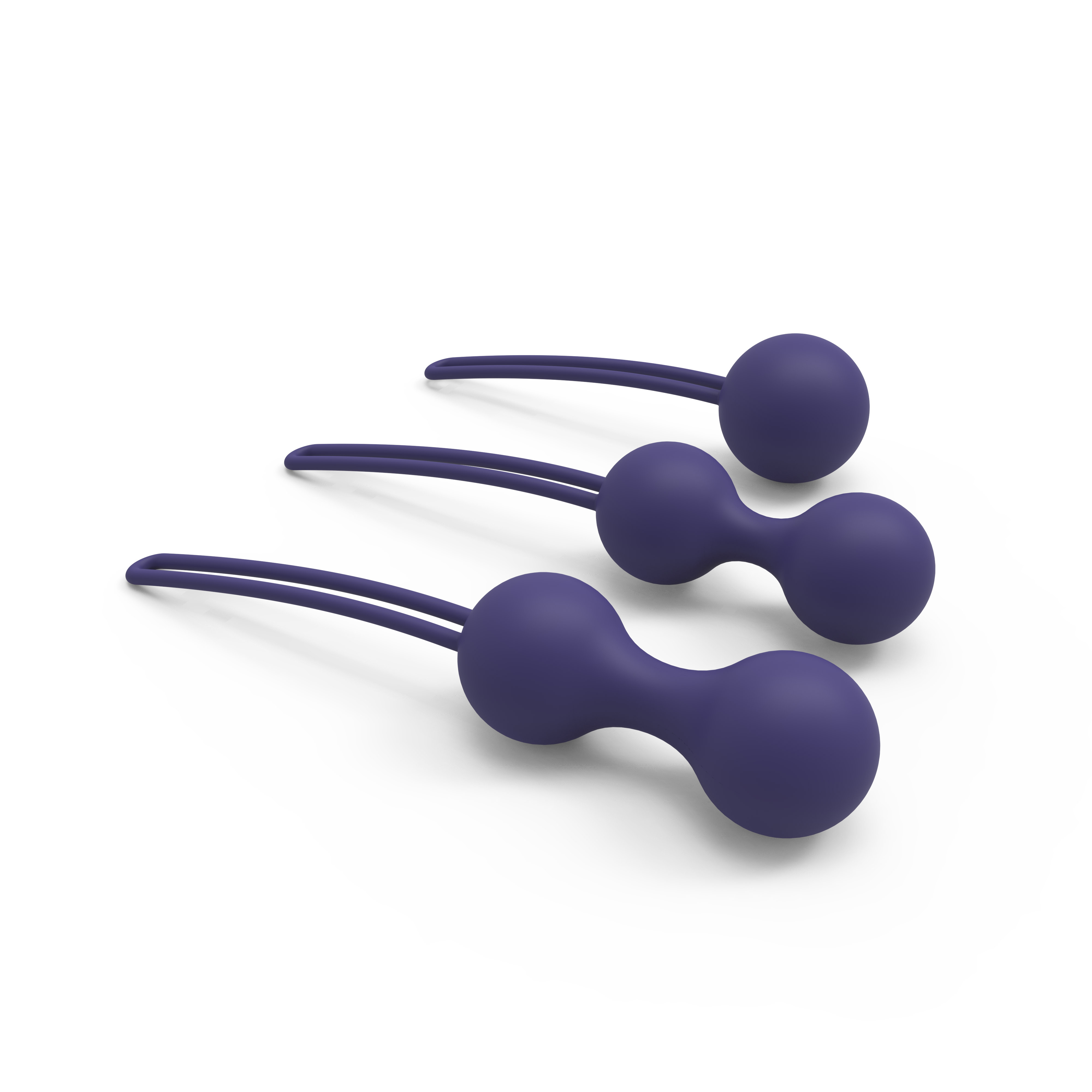 3 Boules de Geisha PER'FIT Kit modulables Kegel Balls violettes