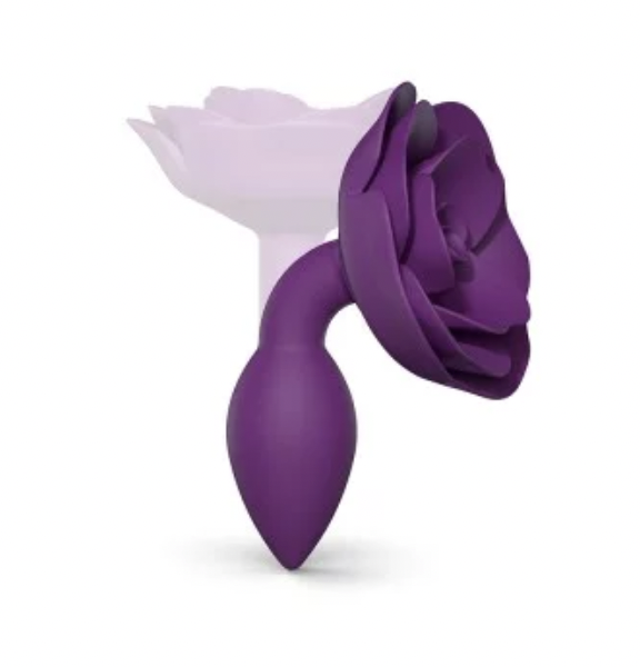 Petit Plug Open Roses Violet Taille S - M - L