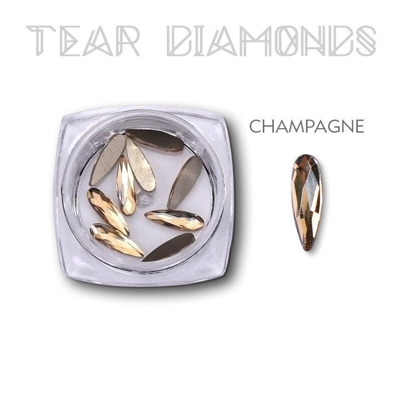 tear Diamond champagne 10pcs