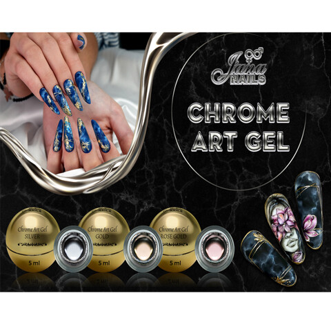 Chrome art gel