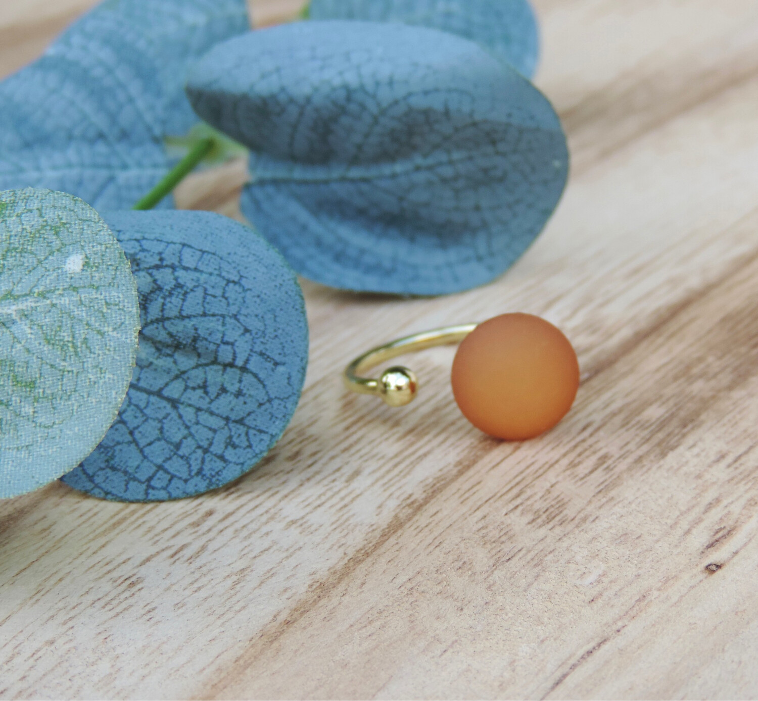 Bague doré « moutarde »